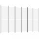 Térelválasztók, vidaXL 6 paneles fehér szövet térelválasztó 300x200 cm