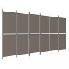 Térelválasztók, vidaXL 6 paneles antracitszürke szövet térelválasztó 300x200 cm