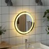 Tükrök, vidaXL kerek LED-es fürdőszobai tükör 40 cm