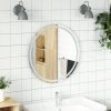 Tükrök, vidaXL kerek LED-es fürdőszobai tükör 70 cm
