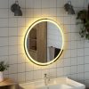 Tükrök, vidaXL kerek LED-es fürdőszobai tükör 70 cm