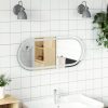 Tükrök, vidaXL ovális LED-es fürdőszobai tükör 80 x 35 cm