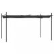 Kerti pavilon és előtető, vidaXL antracitszürke pergola behúzható tetővel 395 x 292 x 230 cm