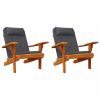 Székpárna és kanapé párnák, vidaXL 2 db antracitszürke oxford-szövet Adirondack-székpárna