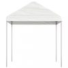 Kerti pavilon és előtető, vidaXL fehér polietilén pavilon tetővel 2,28 x 2,23 x 2,69 m