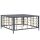 Kültéri kanapé szettek, vidaXL antracitszürke polyrattan kerti asztal 70 x 70 x 34 cm