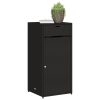Kerti tárolódobozok, vidaXL fekete polyrattan kerti tárolószekrény 55 x 55 x 111 cm