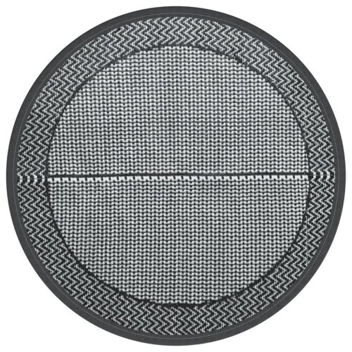 Kültéri takarók, vidaXL kültéri szőnyeg ARAKIL szürke Ø120 cm PP