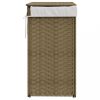 Szennyeskosarak, vidaXL polyrattan szennyeskosár fedéllel 46x33x60 cm