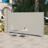 Kültéri napernyők és árnyékolók, vidaXL veranda, terasz válaszfal 160 x 300 cm krémszínű