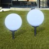 Kültéri világítás, vidaXL 2 db kültéri tüske ösvény LED-es lámpa 30 cm