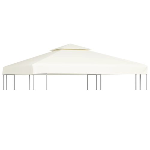 Ponyva- és pavilon tetők, vidaXL krémfehér csere pavilon ponyvatető 310 g/m² 3 x 3 m