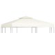 Ponyva- és pavilon tetők, vidaXL krémfehér csere pavilon ponyvatető 310 g/m² 3 x 3 m