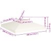 Ponyva- és pavilon tetők, vidaXL krémfehér csere pavilon ponyvatető 310 g/m² 3 x 3 m