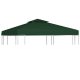 Ponyva- és pavilon tetők, vidaXL zöld csere pavilon ponyvatető 310 g/m² 3 x 3 m