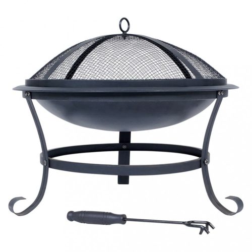 Kályhák, RedFire Atlanta fekete acél tűztál 51 cm 85014