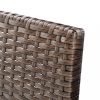 Kerti bútor szett, vidaXL 3-részes barna polyrattan kerti bútorszett párnákkal