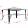 Kerti pavilon és előtető, vidaXL krémfehér pavilon tetővel 3 x 4 m