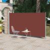 Kültéri napernyők és árnyékolók, vidaXL veranda behúzható válaszfal 160 x 300 cm barna