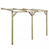 Kerti lugasok, apácarácsok, filagóriák, pergolák, vidaXL fa fali pergola 2 x 3 x 2,2 m