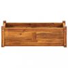 Virágcserepek és kaspók, vidaXL akácfa kerti magaságyás 76 x 27,6 x 25 cm