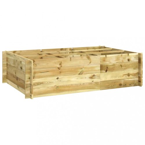 Virágcserepek és kaspók, vidaXL impregnált fa magaságyás 150 x 100 x 40 cm