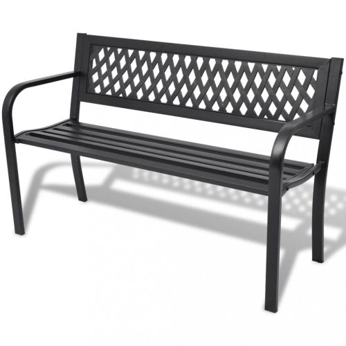 Kerti padok, vidaXL fekete acél kerti pad 118 cm