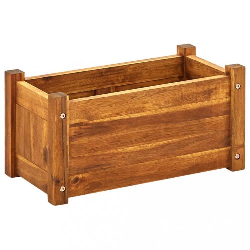 Virágcserepek és kaspók, vidaXL kerti akácfa magaságyás 50 x 25 x 25 cm