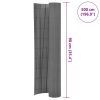 Kerítéspanelek, vidaXL szürke kétoldalas PVC kerti kerítés 90 x 500 cm