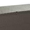 Kerti tárolódobozok, vidaXL barna PP rattan kerti tárolóláda 120 x 56 x 63 cm