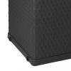 Kerti tároló ládák, vidaXL antracitszürke PP rattan kerti tárolóláda 120 x 56 x 63 cm