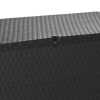 Kerti tároló ládák, vidaXL antracitszürke PP rattan kerti tárolóláda 120 x 56 x 63 cm