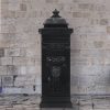 Postaládák, vidaXL fekete, vintage, rozsdamentes alumínium álló postaláda