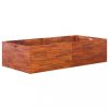 Virágcserepek és kaspók, vidaXL akácfa kerti magaságyás 200 x 100 x 50 cm