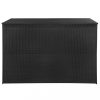 Kerti tárolódobozok, vidaXL fekete polyrattan kerti tárolóláda 150 x 100 x 100 cm
