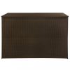Kerti tárolódobozok, vidaXL barna polyrattan kerti tárolóláda 150 x 100 x 100 cm