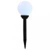 Kültéri világítás, vidaXL 4 db napelemes kültéri LED gömblámpa, 15 cm RGB