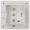 Kültéri világítás, vidaXL 6 db négyszögletes fehér kültéri napelemes LED lámpa, 12 cm