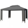 Kerti pavilon és előtető, vidaXL antracitszürke pavilon 300 x 400 cm