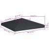 Ponyva- és pavilon tetők, vidaXL szürke pavilon tetőponyva 310 g/m², 3 x 3 m