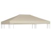 Ponyva- és pavilon tetők, vidaXL bézs pavilon tetőponyva 310 g/m² 4 x 3 m