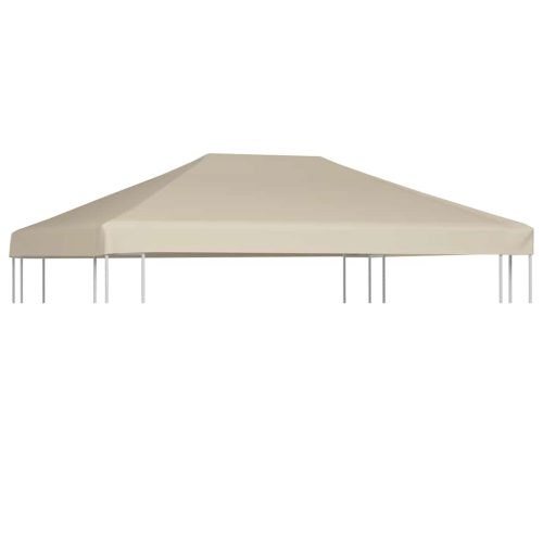 Ponyva- és pavilon tetők, vidaXL bézs pavilon tetőponyva 310 g/m² 4 x 3 m