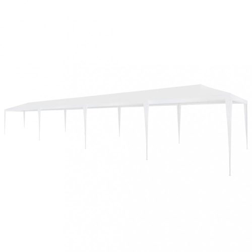 Kerti pavilon és előtető, vidaXL fehér PE rendezvénysátor 3 x 12 m