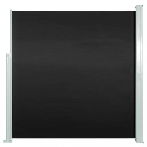 Kültéri napernyők és árnyékolók, vidaXL fekete behúzható oldalsó napellenző 140 x 300 cm