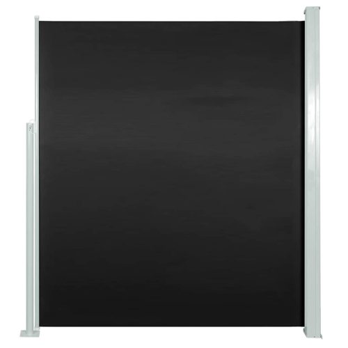Kültéri napernyők és árnyékolók, vidaXL fekete behúzható oldalsó napellenző 160 x 500 cm