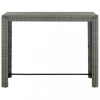 Kerti asztalok, vidaXL szürke polyrattan kerti bárasztal 140,5 x 60,5 x 110,5 cm