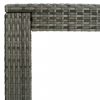 Kerti asztalok, vidaXL szürke polyrattan kerti bárasztal 140,5 x 60,5 x 110,5 cm