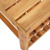Cipőpolcok és -állványok, vidaXL tömör akácfa cipőtartó 70 x 32 x 46 cm