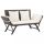 Kerti padok, vidaXL barna polyrattan kerti pad párnákkal 176 cm