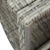 Medence- és fürdőtartozékok, vidaXL szürke polyrattan jakuzzi-keret